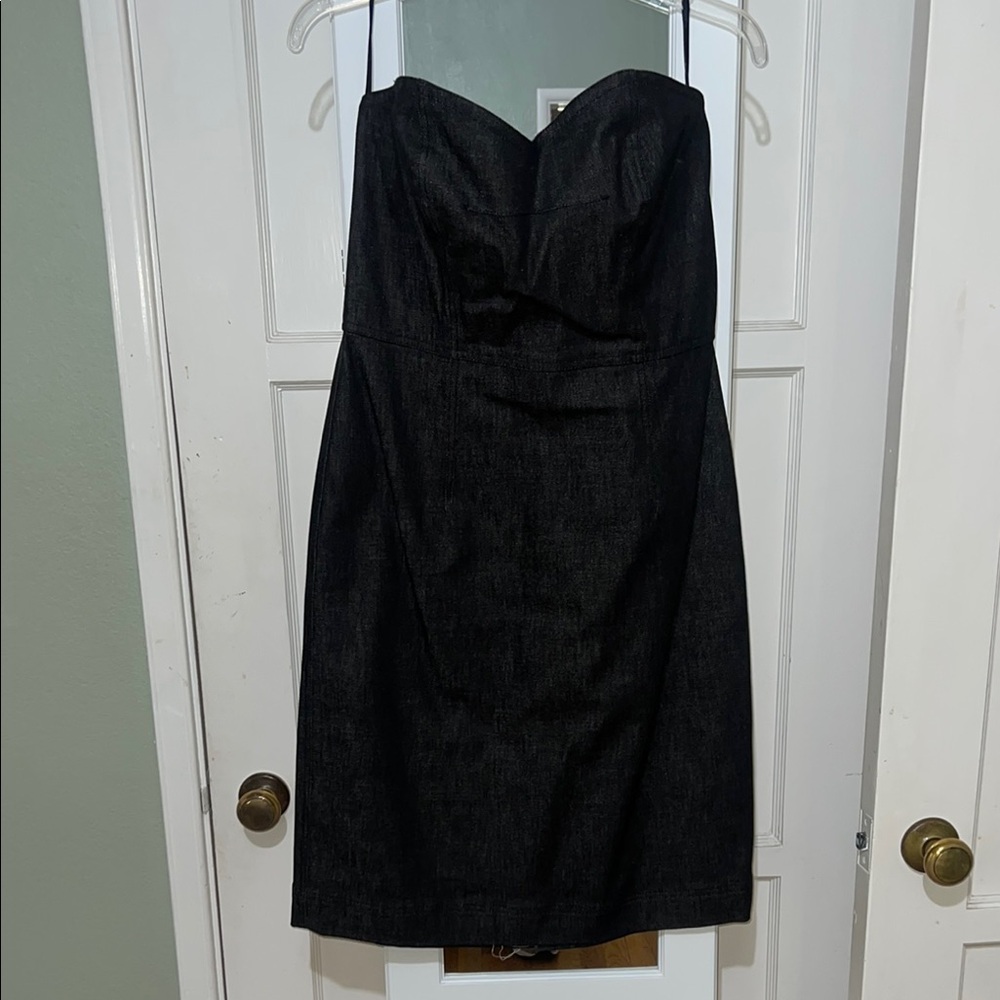 DKNY Black Strapless Dress